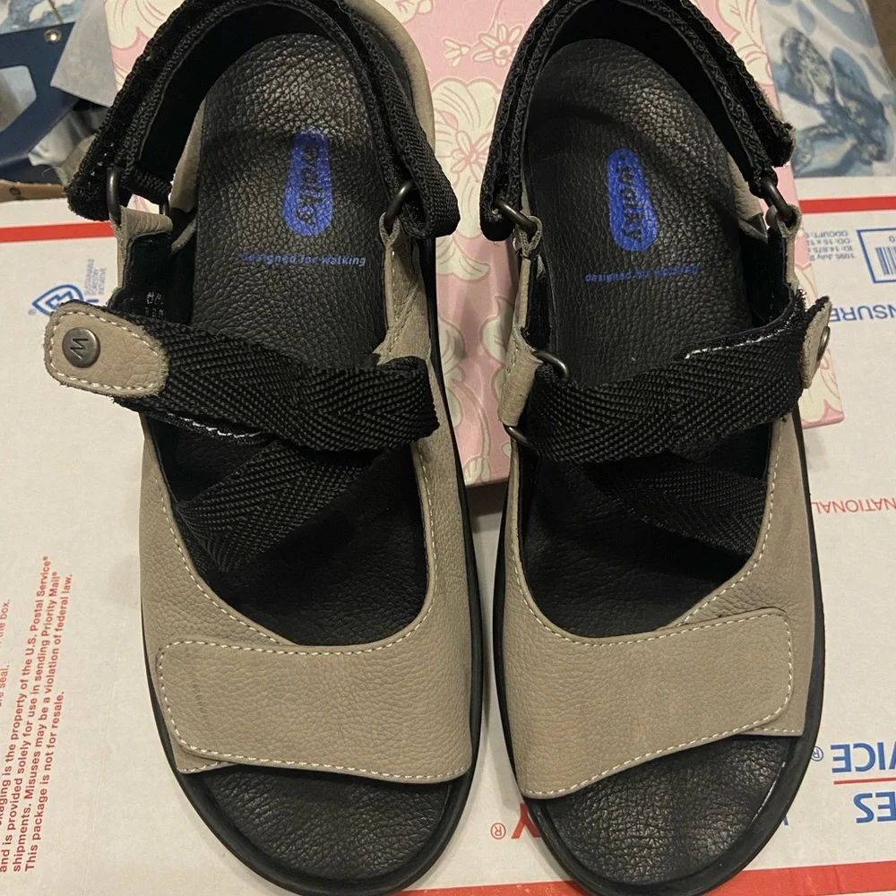Wolky Black and Tan Sandals for Outdoor Comfort